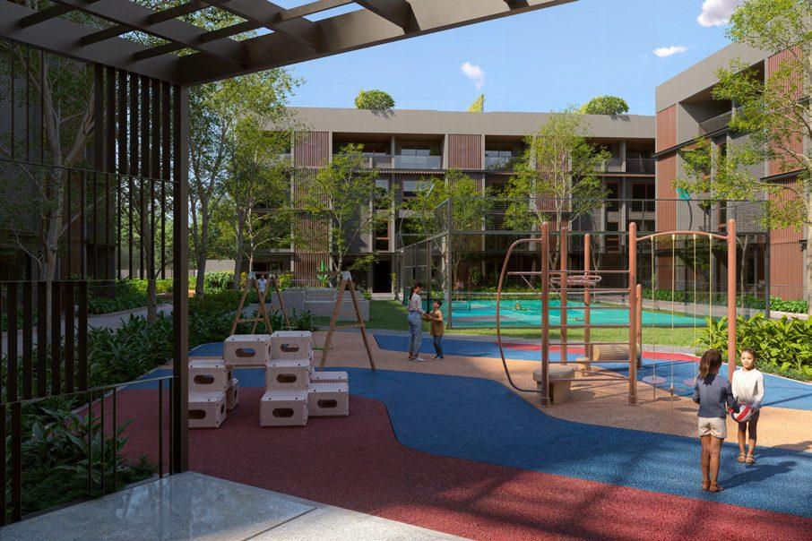 Clubhouse pool and play deck