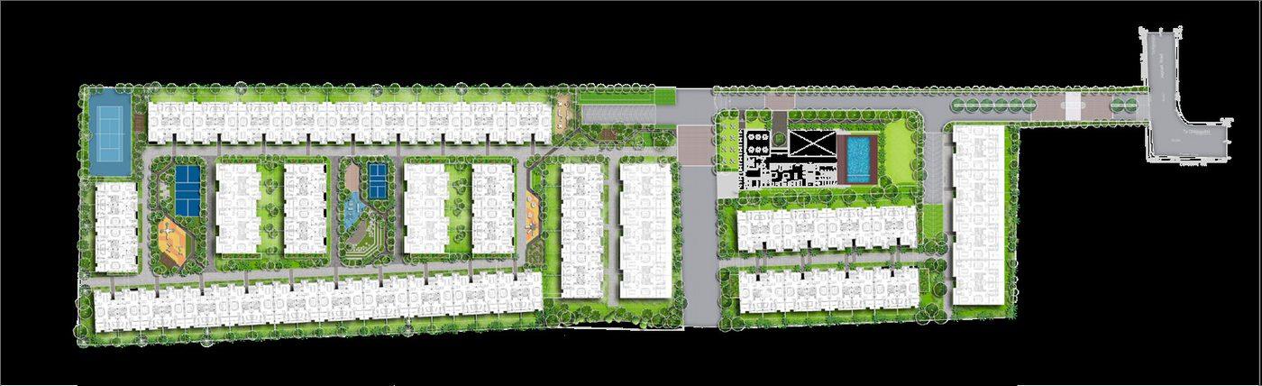 Mizu & Ki master plan showing blocks and amenities